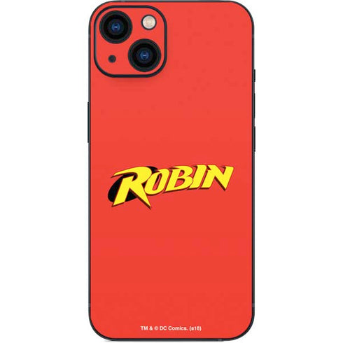 DC Comics Robin Official Logo iPhone 14 Plus Skin
